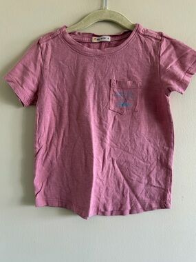New! Marine Layer ML Mini Pink Pocket Tee for Kids
